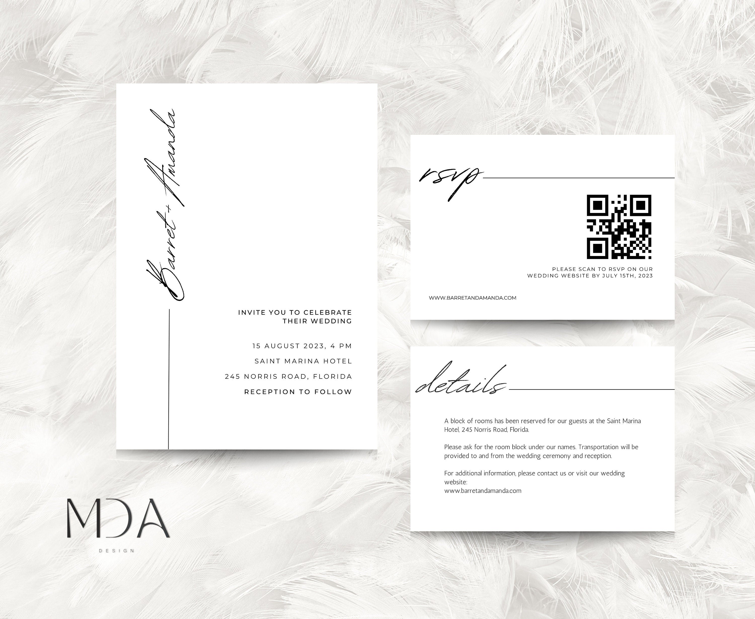 Quiet Love - Wedding Invitation Template