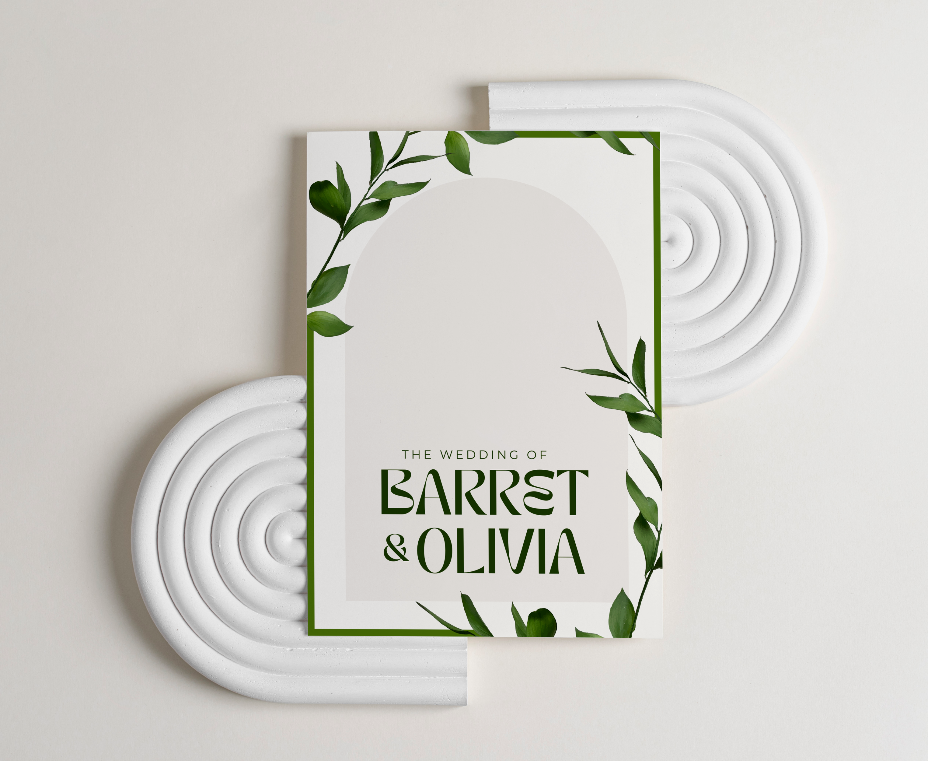 Evergreen Love - Wedding Invitation Template