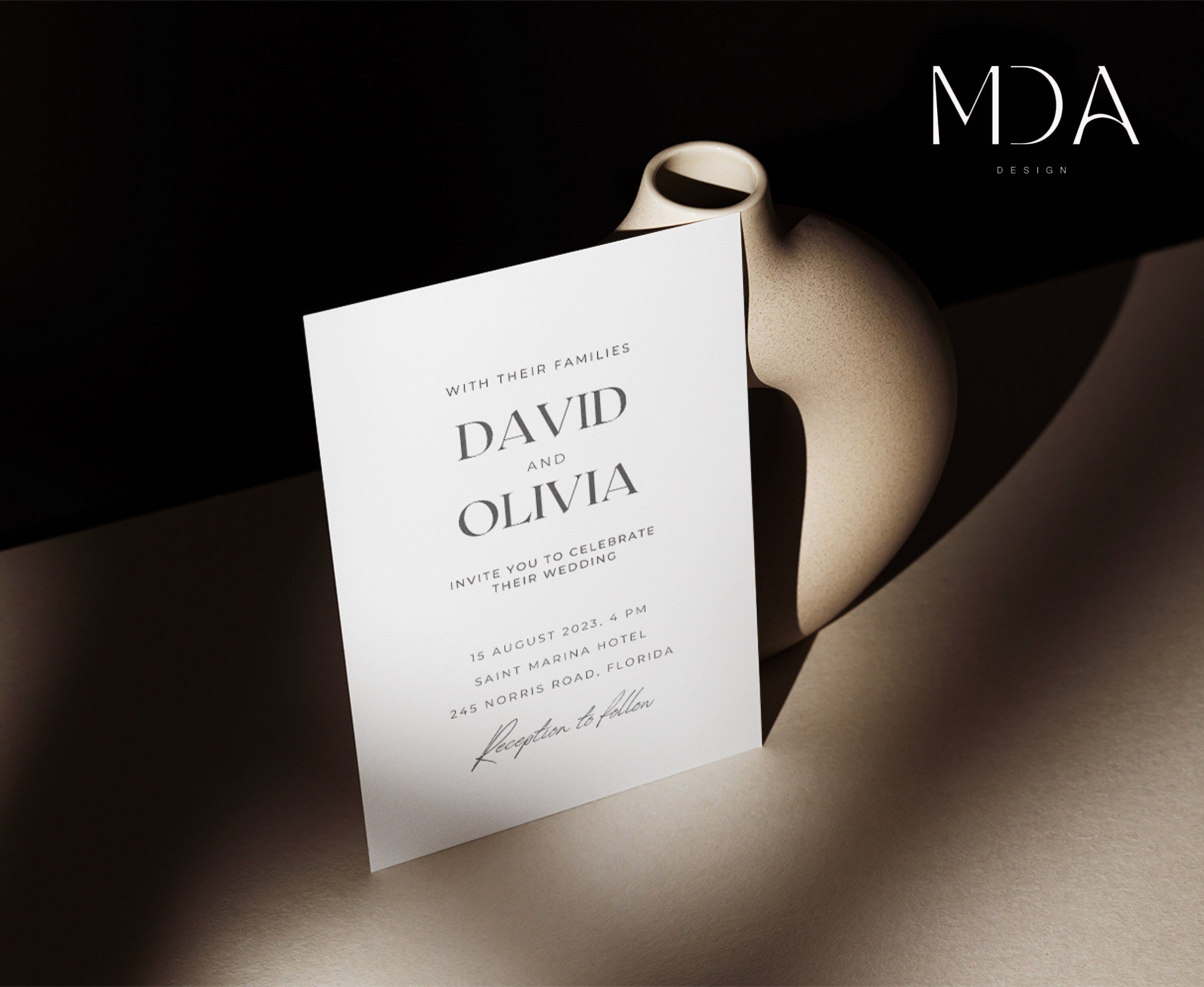 Captured Love - Wedding Invitation Template