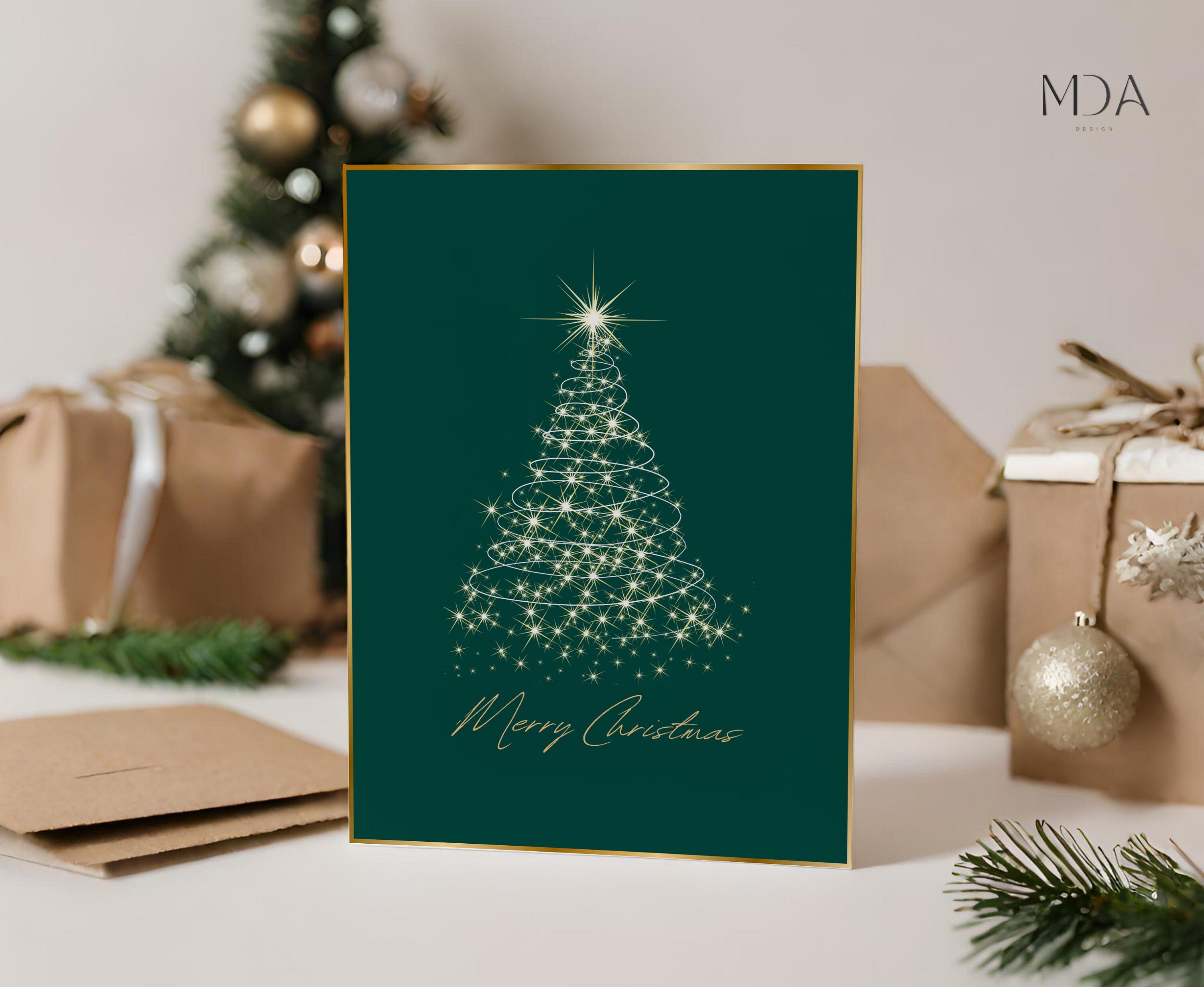 Elegant Christmas Tree - Christmas Card