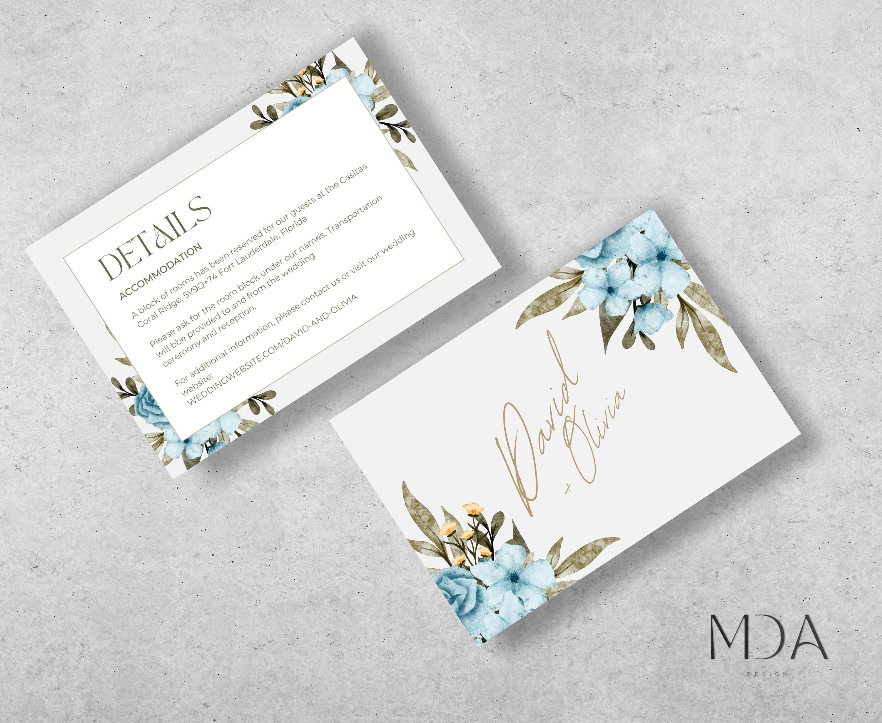 Bohemian Dream in Blue - Wedding Invitation Set