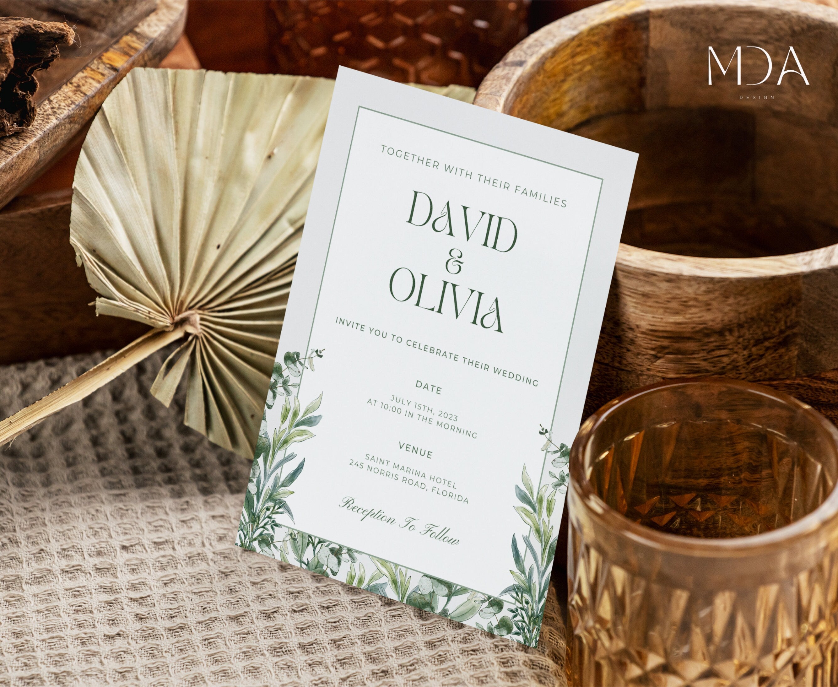 Bohemian Dream - Wedding Invitation Template