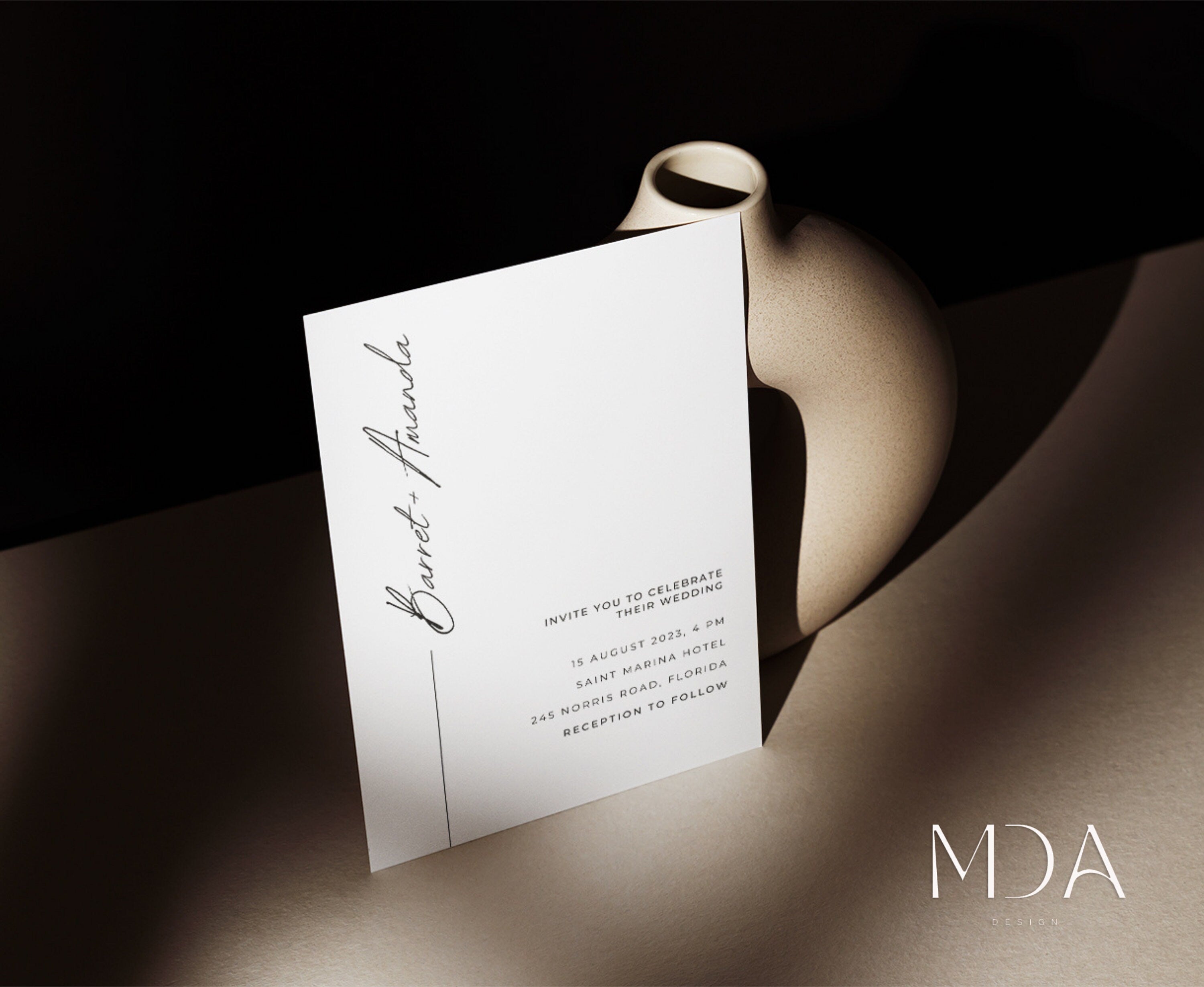 Quiet Love - Wedding Invitation Template