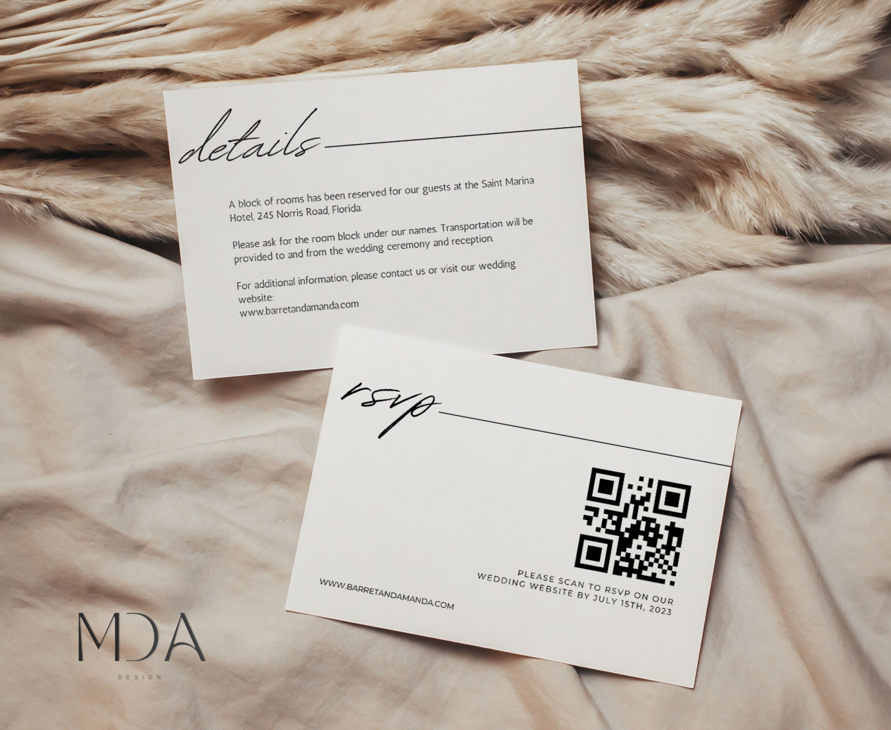 Quiet Love - Wedding Invitation Template