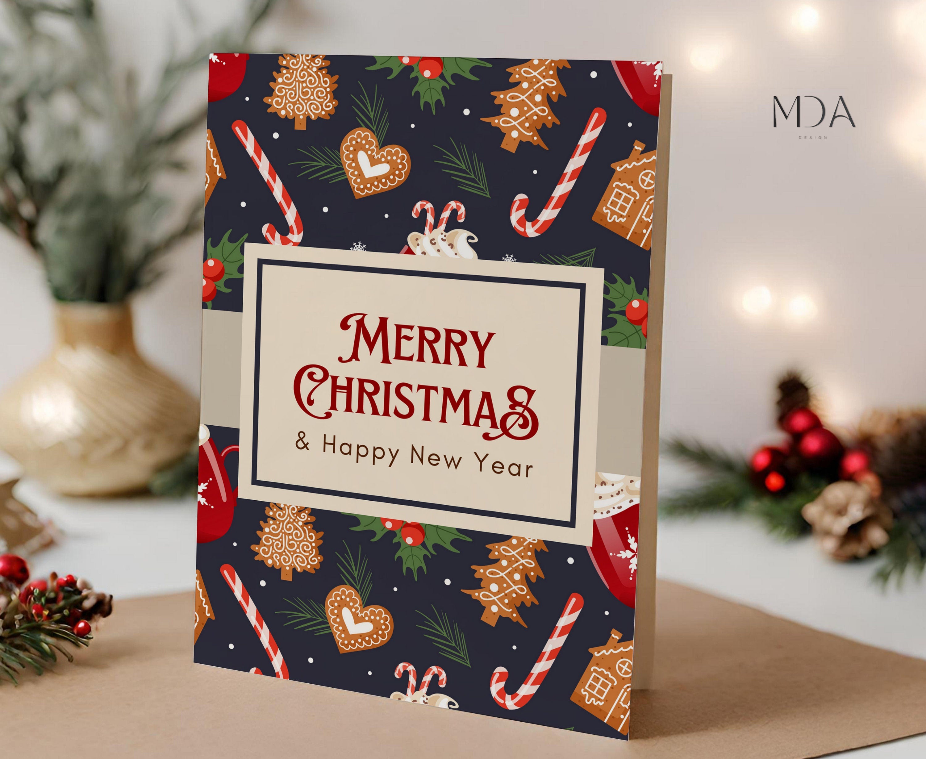 Merry Christmas - Printable Christmas Card