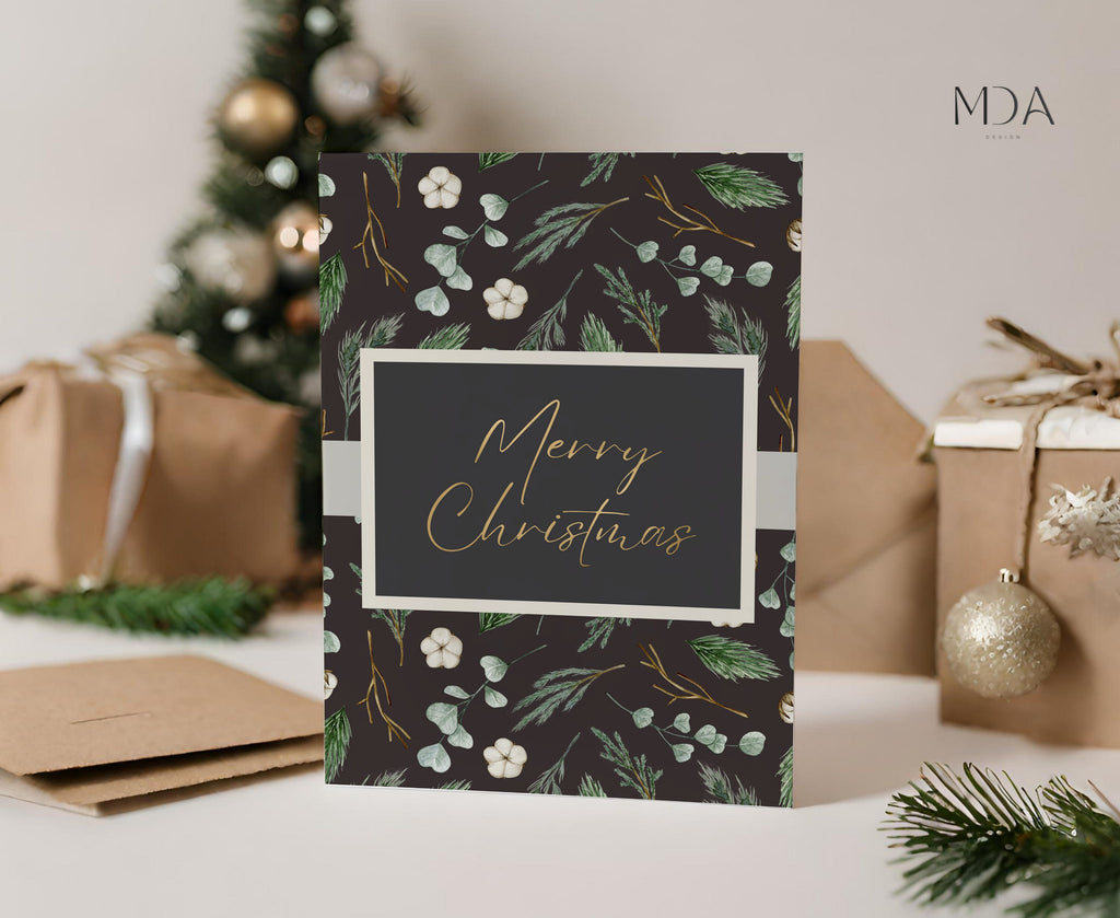 Pine Magic - Printable Christmas Card