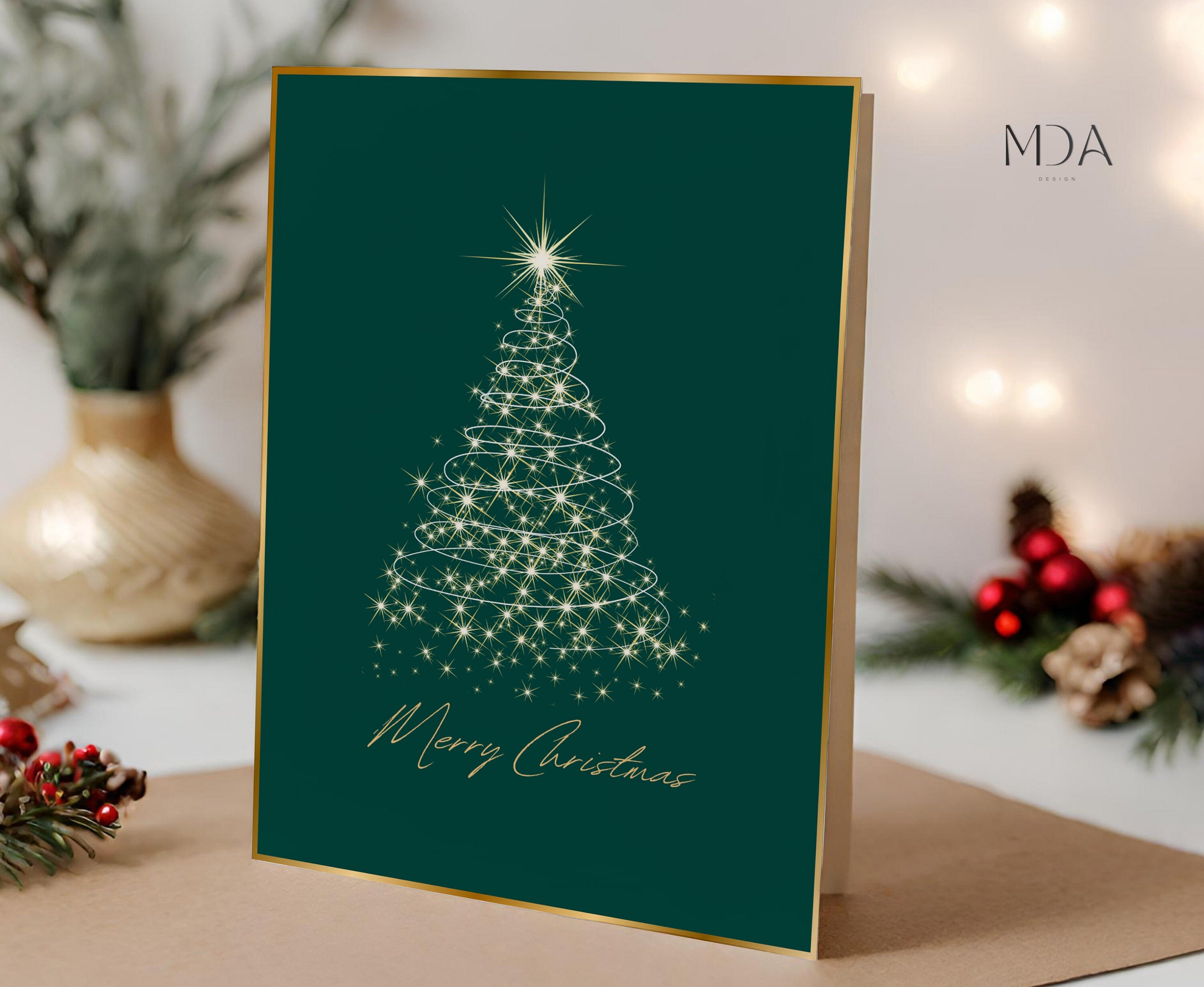Elegant Christmas Tree - Christmas Card