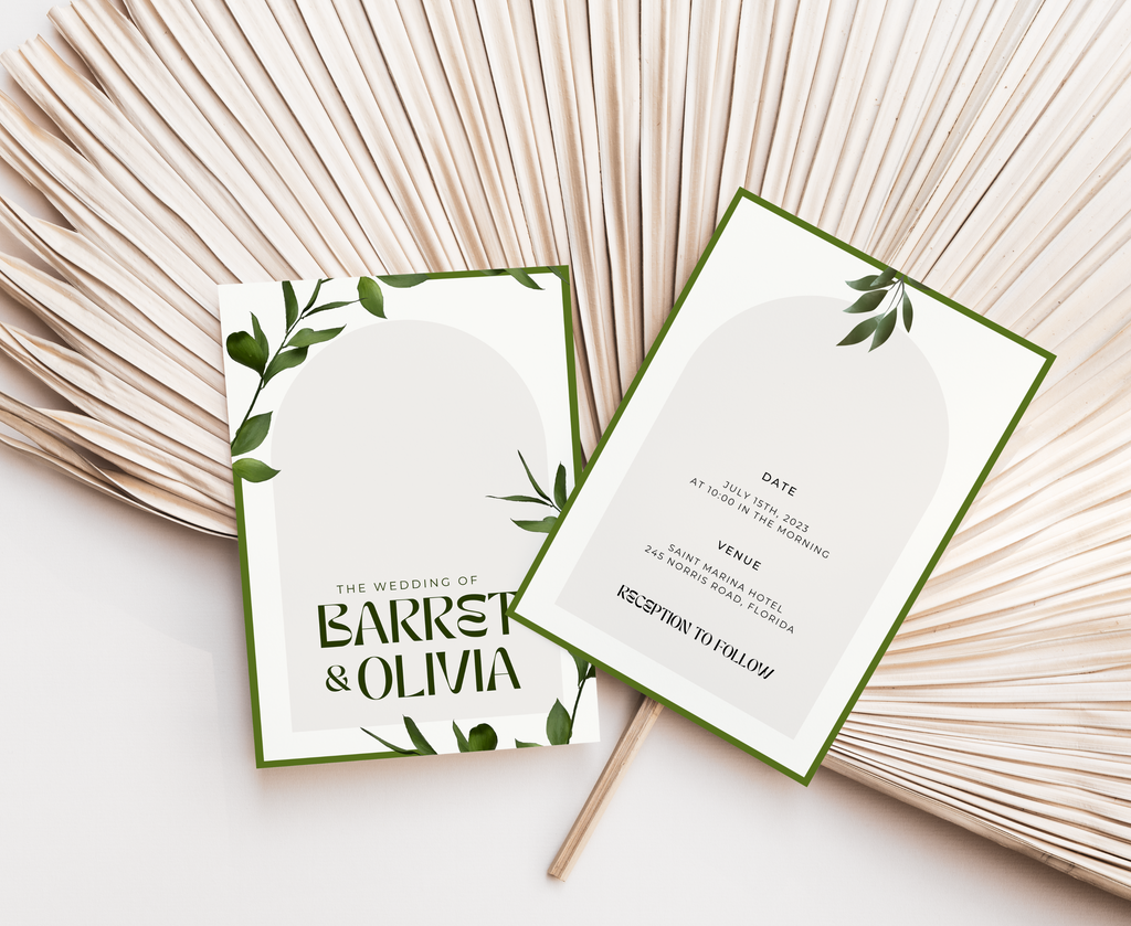 Evergreen Love - Wedding Invitation Template