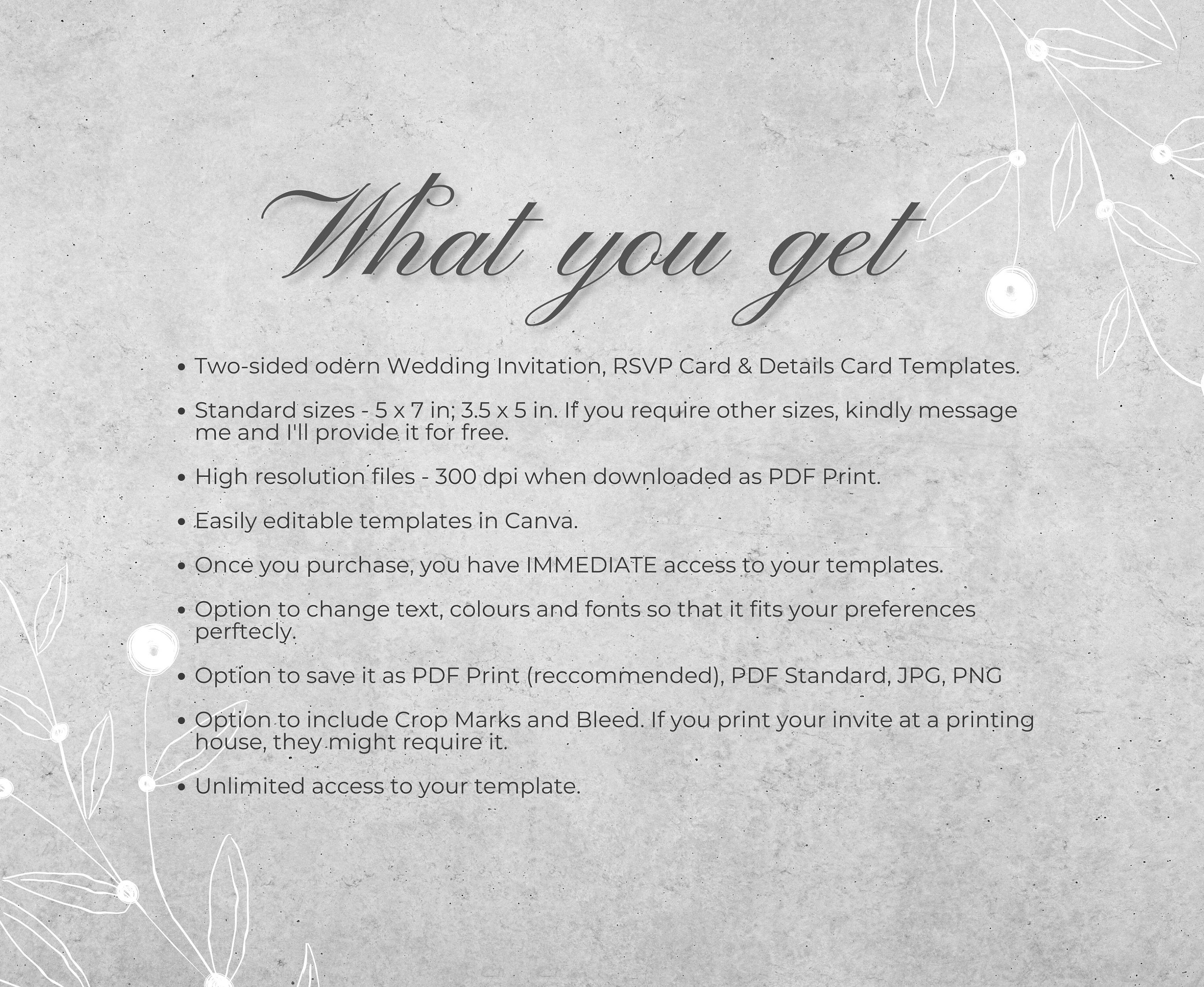 Bohemian Dream in Blue - Wedding Invitation Set