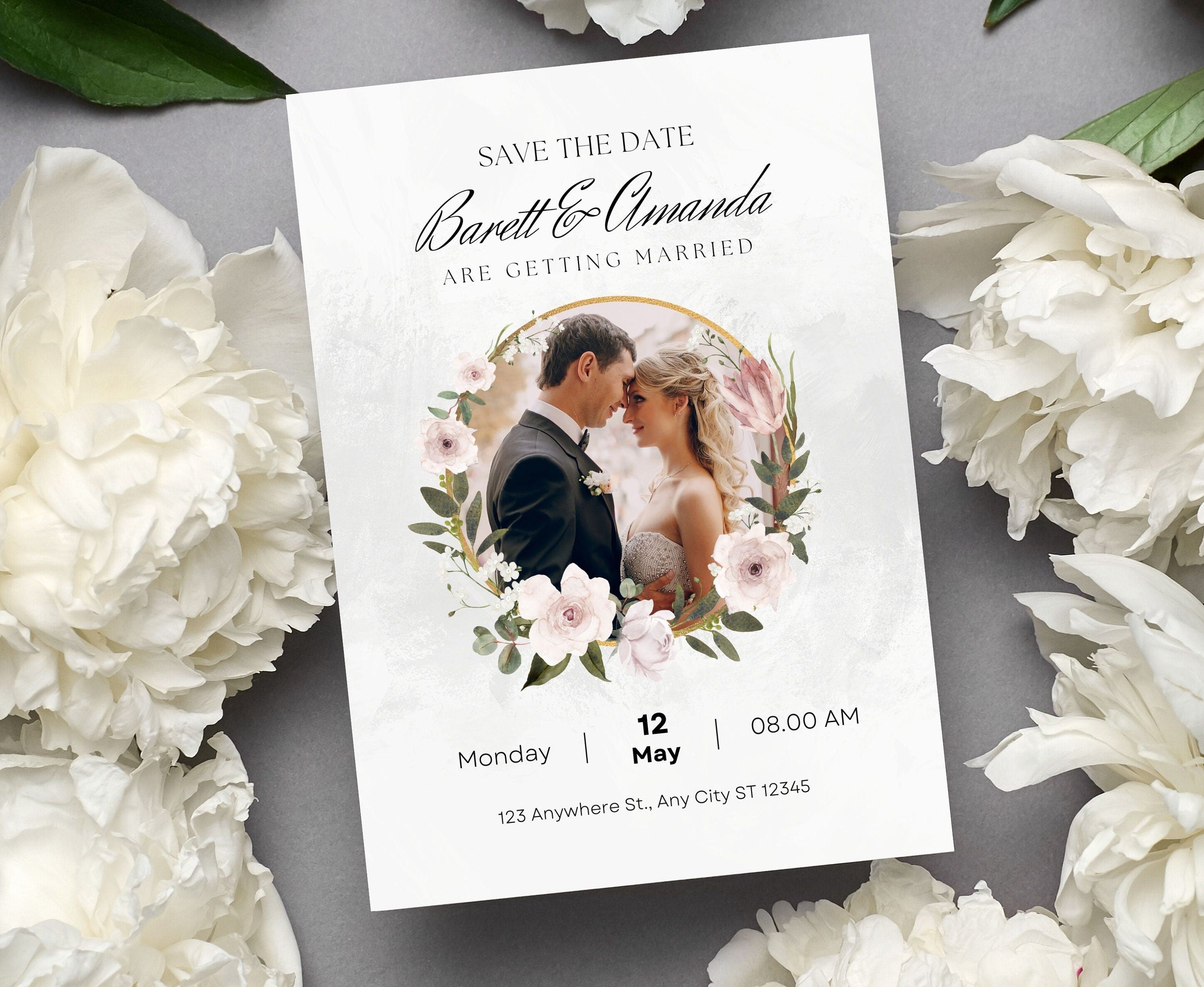 Flora Wedding Invitation Template